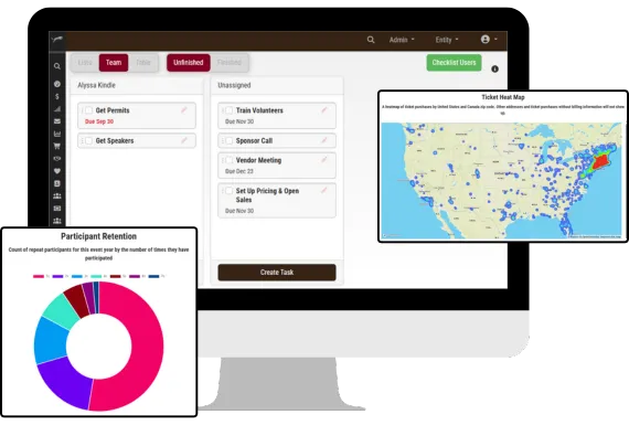 event task management event data reports